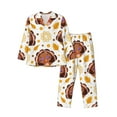 thumbnail image 1 of Sikiie Fall Turkey Mens Pajama Set, Soft Warm Long Sleeve Sleepwear, Cozy Button-Down Pjs for Men-Large, 1 of 7