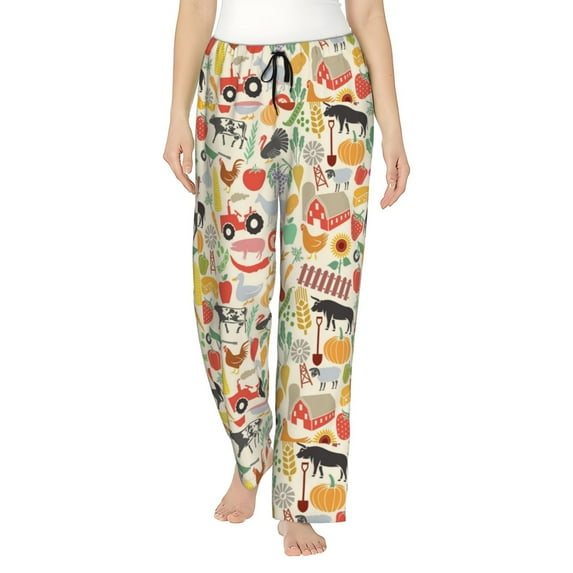 Sikiie Farm Women’s Ultra-Soft Comfy Lounge Pants Sleepwear Comfy Lounge Pants Drawstring Sleep Bottoms with PocketsMedium