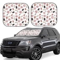 thumbnail image 1 of Sikiie Fashion Print Foldable Car Windshield Sun Visor, Car Window Sunshade Suitable for Sedan, SUV and Truck Car Accessories-Medium, 1 of 1