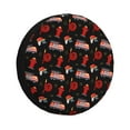 thumbnail image 1 of Sikiie Fire Fighting PVC Leather Spare Tire Wheel Cover Spare Tire Cover, for Car Truck SUV Camper Trailer Universal Fit(14-17in)-15 inch, 1 of 6