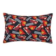thumbnail image 1 of Sikiie Fire Rescue With Red Helmet And Truck Print Plush Pillow Cover, Wrinkle-proof and Stain-resistant Pillow Protector without Pillow Core, Home Decoration-20"x30", 1 of 6