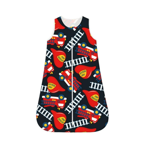 Sikiie Fire Rescue With Red Helmet And Truck Baby Sleep Sack, Baby