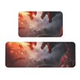 thumbnail image 1 of Sikiie Fire Sky Dragon Kitchen Mat 2 PCS Cushioned Kitchen Rug, Waterproof Non-Slip Kitchen Mats for Kitchen, Floor Home, Sink, Laundry, 1 of 6