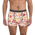 thumbnail image 1 of Sikiie Firefighter Icons Print Men's Boxer Briefs, Elastic Waistband Boxer Briefs Leggings-Small, 1 of 5