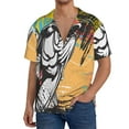 thumbnail image 1 of Sikiie Fishing Bass Print Men's Wrinkle Free Untucked Cuban Shirt Business Casual Button Down Shirts Short Sleeve Shirt-3X-Large, 1 of 5