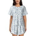 thumbnail image 1 of Sikiie Fitness Guru Womens Pajama Sets Short Sleeve Top With Pants Sleepwear 2 Piece Lounge Set3X-Large, 1 of 6