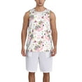 thumbnail image 1 of Sikiie Flamingo And Flowers Basketball Jersey Reversible Men's Mesh Athletic Sports Shirts Training Practice S-4XLXX-Large, 1 of 6