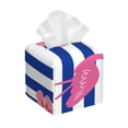 thumbnail image 1 of Sikiie Flamingo Leather Tissue Box Cover Square, tissue box holder, Tissue Box with Bottom Belt-5.2”x5.2”x5.2”, 1 of 7