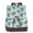thumbnail image 1 of Sikiie Flamingos And Palms Women Genuine Leather Backpack Fashion Rucksack Daypack Leather Casual Travel Backpacks for Women, 1 of 4