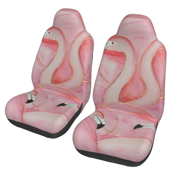 Sikiie Flamingos Car Seat Protector 2 Pack Car Seat Cushion Mat, Car Seat Covers for SUV, Truck, Van