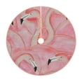 thumbnail image 1 of Sikiie Flamingos Nativity Christmas Tree Skirt, Jesus Christian Winter Holiday Tree Mat Decoration(30-48IN)36", 1 of 6