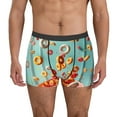 thumbnail image 1 of Sikiie Floating Colorful Cereal Print Men's Boxer Briefs, Elastic Waistband Boxer Briefs Leggings-Medium, 1 of 5