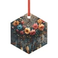 thumbnail image 1 of Sikiie Floral Dreamcatcher Elegance Acrylic Christmas Ornament Pendant Christmas Ornaments Hanging Ornament for Christmas Winter New Year Party -Hexagon, 1 of 7