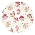 thumbnail image 1 of Sikiie Floral Mushroom 30-48 inches {designName} Print Christmas Tree Skirt Snowman Xmas Tree Skirt with Edge Christmas Decorations for Holiday Party48", 1 of 7