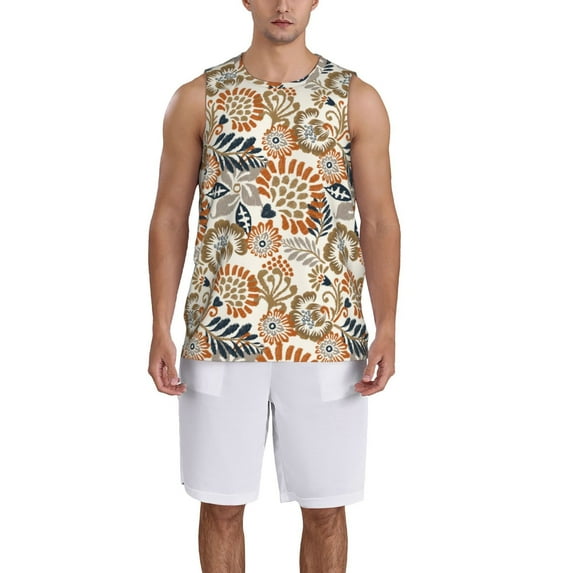 Sikiie Floral Paisley Basketball Jersey Reversible Men's Mesh Athletic Sports Shirts Training Practice S-4XLLarge