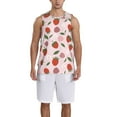 thumbnail image 1 of Sikiie Floral Strawberr Basketball Jersey Reversible Men's Mesh Athletic Sports Shirts Training Practice S-4XL3X-Large, 1 of 6