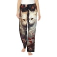 thumbnail image 1 of Sikiie Flower Cat Couple Women’s Ultra-Soft Comfy Lounge Pants Sleepwear Comfy Lounge Pants Drawstring Sleep Bottoms with PocketsX-Large, 1 of 6