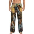 thumbnail image 1 of Sikiie Flower Field Cute Bulldog Mens Pajama Pants Sleep & Lounge Pants, PJ Bottoms With elastic waistb and Pockets X-Large, 1 of 6
