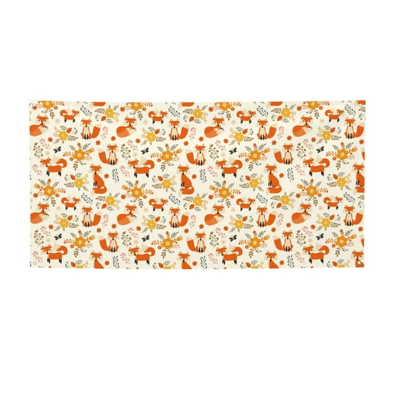 Sikiie Flower Fox Custom Banners and Signs Customize Outdoor, Personalized Banner with Logo Text for Party Birthday, Customized Banner Decoration-Medium