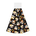 thumbnail image 1 of Sikiie Flower Fox Hand Towel with Loop Hanging Towel Absorbent Tie Towels for Kitchen Tea Bar Bathroom Decor, 1 of 7