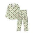 thumbnail image 1 of Sikiie Flower With Ladybug Mens Pajama Set, Soft Warm Long Sleeve Sleepwear, Cozy Button-Down Pjs for Men-Small, 1 of 7