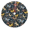 thumbnail image 1 of Sikiie Flowers Butterfly 30-48 inches {designName} Print Christmas Tree Skirt Snowman Xmas Tree Skirt with Edge Christmas Decorations for Holiday Party36", 1 of 7