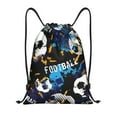 thumbnail image 1 of Sikiie Football Drawstring Backpack Drawstring Bags, Draw String Back Bag for Sports, Gym, Travel, Swimming, Beach-Medium, 1 of 6