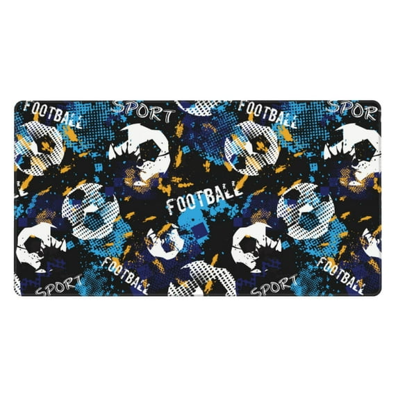 Sikiie Football Mouse Pad, 16x29.5 Mousepad Desk Mat in Anti-Slip Rubber Mousepads Mat for Game Office Laptop Computer
