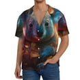 thumbnail image 1 of Sikiie Forest Koala Men's Wrinkle Free Untucked Cuban Shirt Business Casual Button Down Shirts Short Sleeve ShirtSmall, 1 of 5
