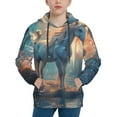 thumbnail image 1 of Sikiie Forest Lake White Horse Youth Hoodie Sweatshirt Pullover Hooded Classic Casual Essentials Hoodiefor Boys Girls Kids -Medium, 1 of 6