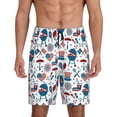 thumbnail image 1 of Sikiie Fourth Of July Party Mens Pajama Shorts, Lightweight Lounge Pant with Pockets Soft Sleep Pj Shorts for MenX-Large, 1 of 6