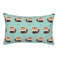 thumbnail image 1 of Sikiie Fox Print Plush Pillow Cover, Wrinkle-proof and Stain-resistant Pillow Protector without Pillow Core, Home Decoration-20"x30", 1 of 6