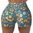 thumbnail image 1 of Sikiie Foxes and Birds in Forest Print Workout Shorts Women Scrunch Butt Gym Shorts Seamless High Waist Tummy Control Yoga Biker Athletic Shorts, 1 of 5