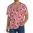 thumbnail image 1 of Sikiie French Bulldog Face Men's Wrinkle Free Untucked Cuban Shirt Business Casual Button Down Shirts Short Sleeve Shirt3X-Large, 1 of 5