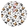 thumbnail image 1 of Sikiie French Bulldog3 30-48 inches {designName} Print Christmas Tree Skirt Snowman Xmas Tree Skirt with Edge Christmas Decorations for Holiday Party48", 1 of 7