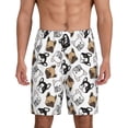 thumbnail image 1 of Sikiie French Bulldog3 Mens Pajama Shorts, Lightweight Lounge Pant with Pockets Soft Sleep Pj Shorts for MenLarge, 1 of 6