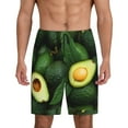 thumbnail image 1 of Sikiie Fresh Avocados Mens Pajama Shorts, Lightweight Lounge Pant with Pockets Soft Sleep Pj Shorts for MenX-Large, 1 of 6