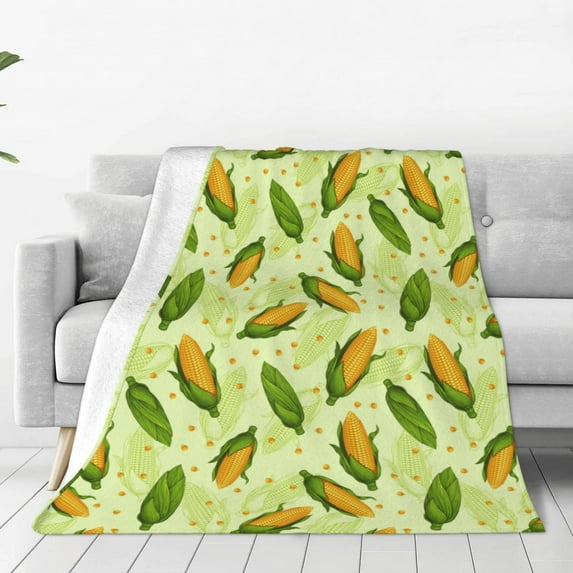 Sikiie Fresh Corn Ultra-Soft Micro flannel Blanket Luxury All Seasons Warm Blanket for Bedding Sofa and Travel (4 sizes)-50"x40"