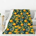 thumbnail image 1 of Sikiie Fresh Orange Cozy Flannel Fleece Throw Blanket: Lightweight & Thick for All Seasons - Perfect for Women, Men, & Kids"50"x40", 1 of 6