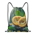 thumbnail image 1 of Sikiie Fresh Passion Fruit Still Life Drawstring Backpack Drawstring Bags, Draw String Back Bag for Sports, Gym, Travel, Swimming, Beach-Medium, 1 of 6