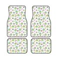 thumbnail image 1 of Sikiie Frog Wear Chef Hat Car Foot Mat Set of 4 Pieces Basics Universal Fit Rubber Carpet Floor Mats For Car SUV Van & Truck, 26.8"L x 17.3"W (Front), 13"L x 17.3"W(Rear), 1 of 6