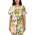 thumbnail image 1 of Sikiie Fruit Womens Pajama Sets Short Sleeve Top With Pants Sleepwear 2 Piece Lounge SetSmall, 1 of 6