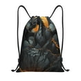 thumbnail image 1 of Sikiie Full Moon Black Dragon Drawstring Backpack Drawstring Bags, Draw String Back Bag for Sports, Gym, Travel, Swimming, Beach-Medium, 1 of 6