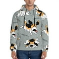 thumbnail image 1 of Sikiie Funny Beagle Active Dog Men's Hoodie, Essentials Hoodie, Sweatshirt, Pullover Hooded Sweatshirt for Men-Small, 1 of 7
