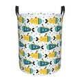 thumbnail image 1 of Sikiie Funny Boats Print Round Dirty Clothes Basket, Waterproof Standing Foldable Storage Basket, for Laundry Room, Bedroom, Bathroom Storage-Medium, 1 of 6