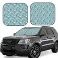 thumbnail image 1 of Sikiie Funny Cartoon Animals Print Foldable Car Windshield Sun Visor, Car Window Sunshade Suitable for Sedan, SUV and Truck Car Accessories-Large, 1 of 6