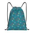 thumbnail image 1 of Sikiie Funny Cat Blue Drawstring Backpack Drawstring Bags, Draw String Back Bag for Sports, Gym, Travel, Swimming, Beach-Medium, 1 of 6