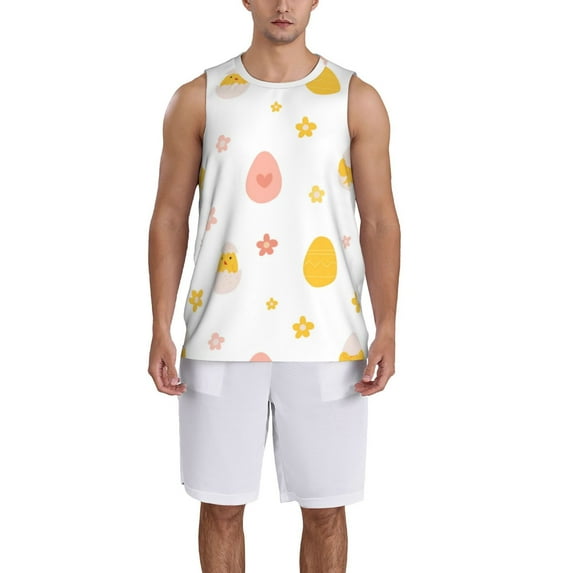 Sikiie Funny Chicken Basketball Jersey Reversible Men's Mesh Athletic Sports Shirts Training Practice S-4XLX-Large