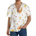 thumbnail image 1 of Sikiie Funny Chicken Men's Wrinkle Free Untucked Cuban Shirt Business Casual Button Down Shirts Short Sleeve Shirt3X-Large, 1 of 5