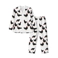 thumbnail image 1 of Sikiie Funny Chicken Mens Pajama Set, Soft Warm Long Sleeve Sleepwear, Cozy Button-Down Pjs for Men-X-Large, 1 of 7